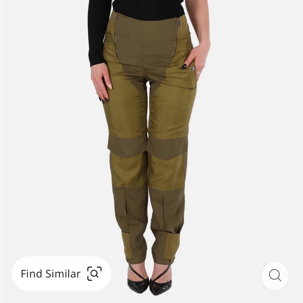 Burberry Two-Tone Green Cargo Pants